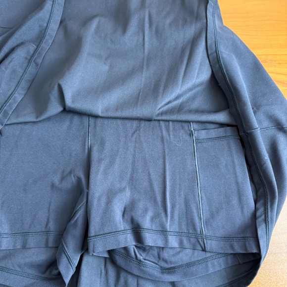 Aerie OFFLINE Black Fit and Flare Mini Dress Criss Cross Straps Size L Shorts - Picture 11 of 11